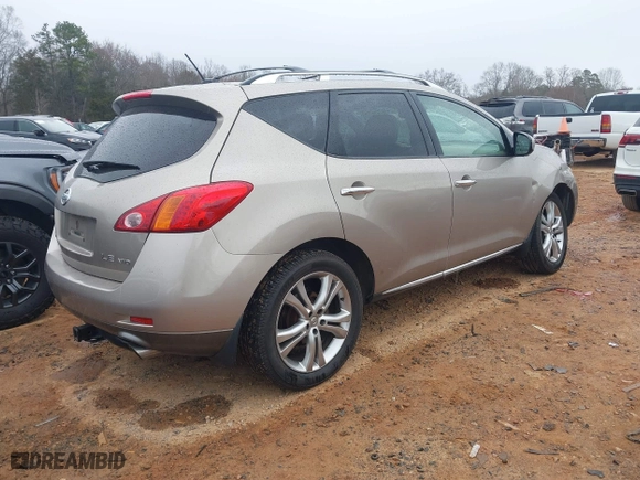 2009 Nissan Murano LE with VIN JN8AZ18WX9W137860, listed as a IAAI auction lot 41761735 with 148,570 mi miles. Bid and sale history available at carsss.com. Image 4.
