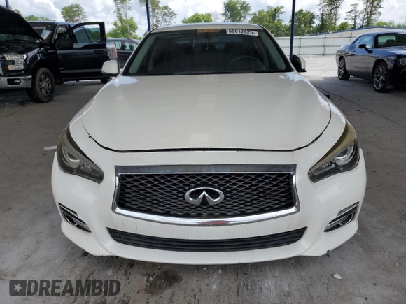 2015 Infiniti Q50 Premium z VIN JN1BV7APXFM332403, wystawiony jako Copart lot #60817425 z przebiegiem Nie podano mil oraz Czysty tytuł • Clean title. Historia ofert i sprzedaży dostępna na DreamBid. Obrazek 5.