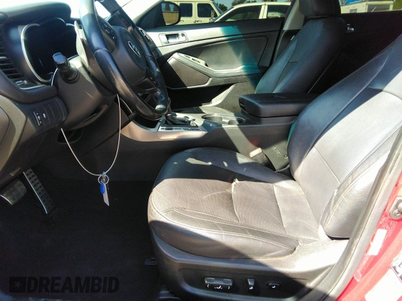 2015 Kia Optima SXL Turbo with VIN 5XXGR4A66FG515381, listed as a IAAI auction lot 38577212 with 88,717 mi miles and . Bid and sale history available at DreamBid. Image 5.