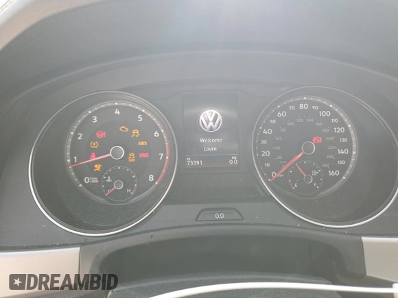 2020 Volkswagen Atlas SE with VIN 1V26E2CA6LC212575, listed as a Copart auction lot 54010195 with 73,391 mi miles and Salvage title. Bid and sale history available at DreamBid. Image 9.