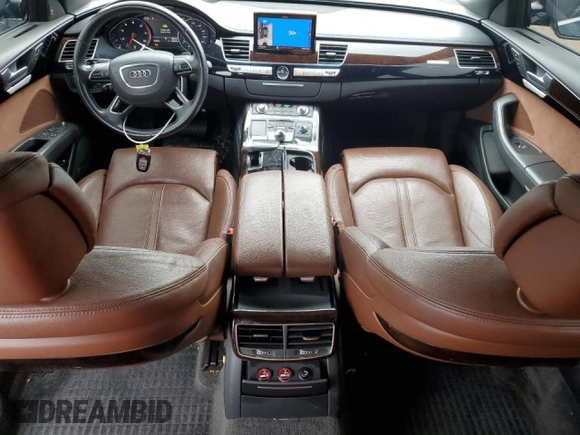 2017 Audi A8 with VIN WAU44AFD4HN010791, listed as a Copart auction lot 78886844 with 133,870 mi miles and Salvage Title. Bid and sale history available at DreamBid. Image 8.
