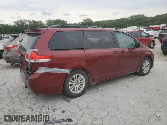 2011 Toyota Sienna XLE AAS with VIN 5TDYK3DC1BS140593, listed as a Copart auction lot 60745595 with 447,394 mi miles and Salvage title. Bid and sale history available at DreamBid. Image 3.