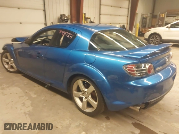 2004 Mazda RX-8 with VIN JM1FE17N240139216, listed as a IAAI auction lot 41581733 with 110,151 mi miles. Bid and sale history available at carsss.com. Image 3.