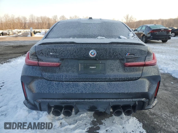 2023 BMW M3 Competition xDrive with VIN WBS43AY05PFP62243, listed as a Copart auction lot 41919185 with 0 mi miles and Salvage Title. Bid and sale history available at carsss.com. Image 6.