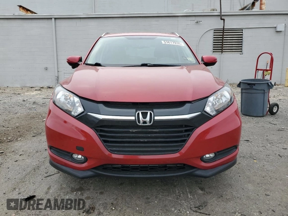 2016 Honda HR-V EX-L w/Navi with VIN 3CZRU6H72GM767205, listed as a Copart auction lot 53617835 with 79,365 mi miles and Salvage Title. Bid and sale history available at carsss.com. Image 5.