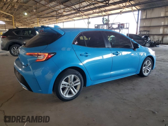 2019 Toyota Corolla Hatchback SE with VIN JTNK4RBE7K3051180, listed as a Copart auction lot 73457344 with 95,921 mi miles and Salvage Title. Bid and sale history available at carsss.com. Image 3.