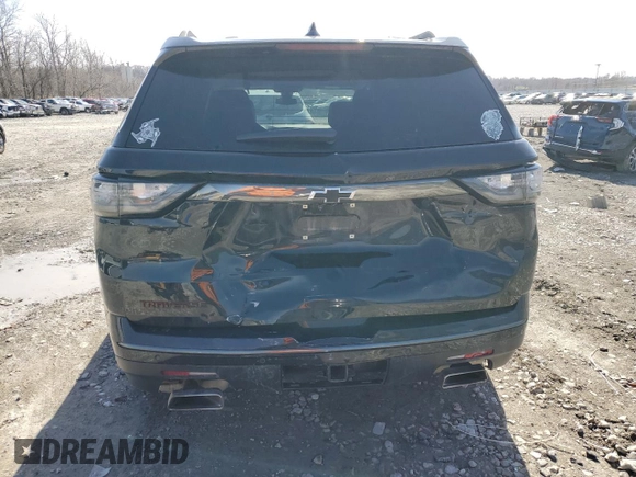 2021 Chevrolet Traverse Premier with VIN 1GNERKKW5MJ269224, listed as a Copart auction lot 47741195 with 75,806 mi miles and Salvage Title. Bid and sale history available at carsss.com. Image 6.