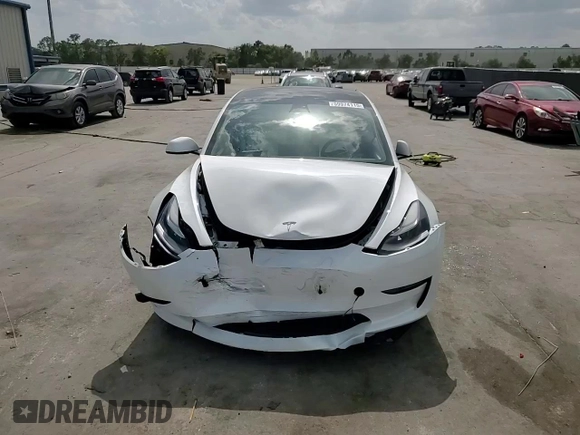 2023 Tesla Model 3 with VIN 5YJ3E1EA8PF499535, listed as a Copart auction lot 59974115 with 18,365 mi miles and Salvage title. Bid and sale history available at DreamBid. Image 13.