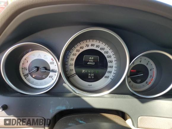 2014 Mercedes-Benz C 250 Sport with VIN WDDGF4HB0EA963918, listed as a Copart auction lot 50125245 with 49,923 mi miles and Salvage Title. Bid and sale history available at DreamBid. Image 9.