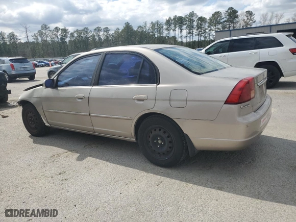 2002 Honda Civic EX with VIN 1HGES26782L002498, listed as a Copart auction lot 48849655 with 243,585 mi miles and Salvage Title. Bid and sale history available at carsss.com. Image 2.