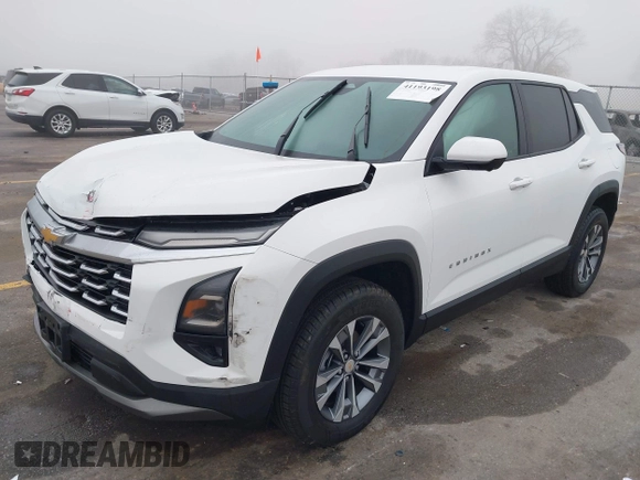 2025 Chevrolet Equinox AWD LT with VIN 3GNAXPEG1SL102774, listed as a IAAI auction lot 41193198 with 3,279 mi miles. Bid and sale history available at carsss.com. Image 2.