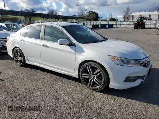 2017 Honda Accord Sedan Sport with VIN 1HGCR2F50HA133981, listed as a Copart auction lot 44415735 with 170,368 mi miles and Salvage Title. Bid and sale history available at carsss.com. Image 4.