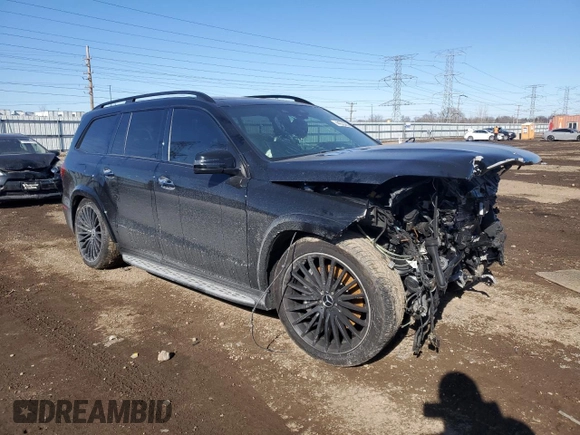 2017 Mercedes-Benz GLS with VIN 4JGDF7FE2HA760279, listed as a Copart auction lot 44255265 with 66,803 mi miles and Salvage Title. Bid and sale history available at carsss.com. Image 4.