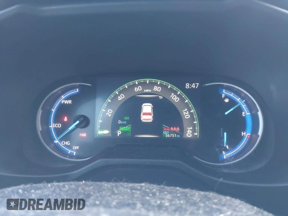 2021 Toyota RAV4 Hybrid XSE with VIN 4T3E6RFV8MU056524, listed as a IAAI auction lot 41788452 with 56,751 mi miles. Bid and sale history available at carsss.com. Image 7.