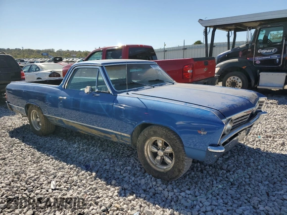 1967 Chevrolet El Camino z VIN 136807Z141910, wystawiony jako Copart lot #75923324 z przebiegiem 70 138 mil mil oraz Szkoda całkowita • Salvage title. Historia ofert i sprzedaży dostępna na DreamBid. Obrazek 4.