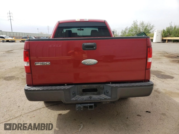 2008 Ford F-150 STX with VIN 1FTRX12W68FB98439, listed as a Copart auction lot 53005505 with 190,752 mi miles and Salvage title. Bid and sale history available at DreamBid. Image 6.