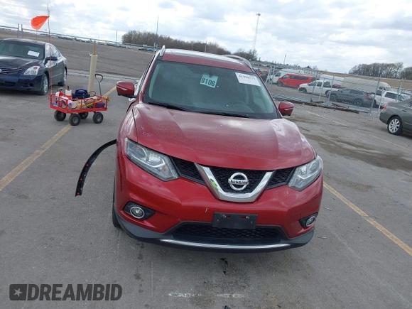 2015 Nissan Rogue SL with VIN 5N1AT2MV5FC870424, listed as a IAAI auction lot 41998532 with 111,000 mi miles and . Bid and sale history available at carsss.com. Image 12.
