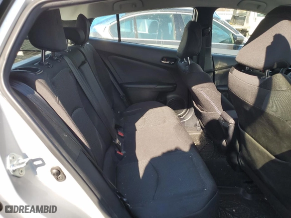 2021 Toyota Prius L Eco with VIN JTDKAMFU3M3147845, listed as a Copart auction lot 88705855 with 59,418 mi miles and Salvage Title. Bid and sale history available at carsss.com. Image 11.