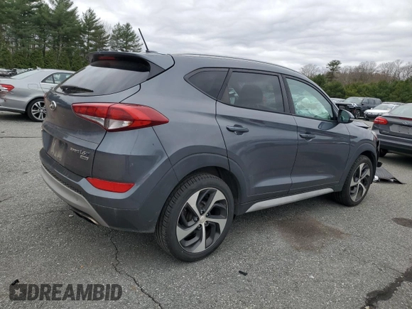 2017 Hyundai Tucson Sport with VIN KM8J3CA29HU495246, listed as a Copart auction lot 52799745 with 107,162 mi miles and Salvage Title. Bid and sale history available at DreamBid. Image 3.