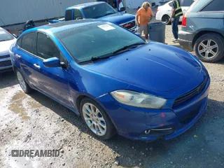 2013 Dodge Dart Limited with VIN 1C3CDFCA5DD153405, listed as a IAAI auction lot 41927393 with 1 mi miles. Bid and sale history available at carsss.com. Image 1.