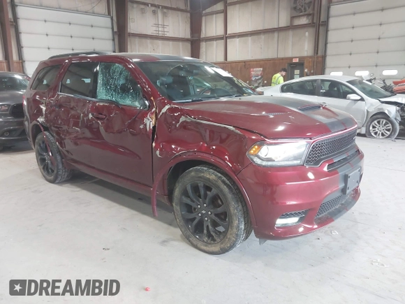 2020 Dodge Durango GT Plus z VIN 1C4RDJDG5LC338635, wystawiony jako IAAI lot #42145365 z przebiegiem 63 478 mil mil oraz . Historia ofert i sprzedaży dostępna na DreamBid. Obrazek 1.