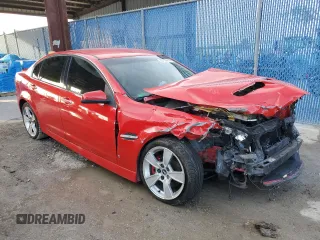 2008 Pontiac G8 GT with VIN 6G2EC57YX8L139768, listed as a Copart auction lot 80134414 with 130,649 mi miles and Salvage Title. Bid and sale history available at carsss.com. Image 4.