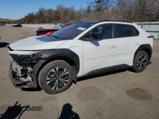 2024 Toyota bZ4X XLE with VIN JTMAAAAA9RA034217, listed as a Copart auction lot 46917555 with 6,241 mi miles and Salvage Title. Bid and sale history available at carsss.com. Image 1.