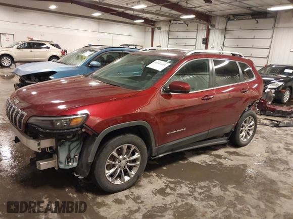 2019 Jeep Cherokee Latitude Plus with VIN 1C4PJMLB2KD198561, listed as a IAAI auction lot 41731691 with 71,129 mi miles. Bid and sale history available at carsss.com. Image 22.