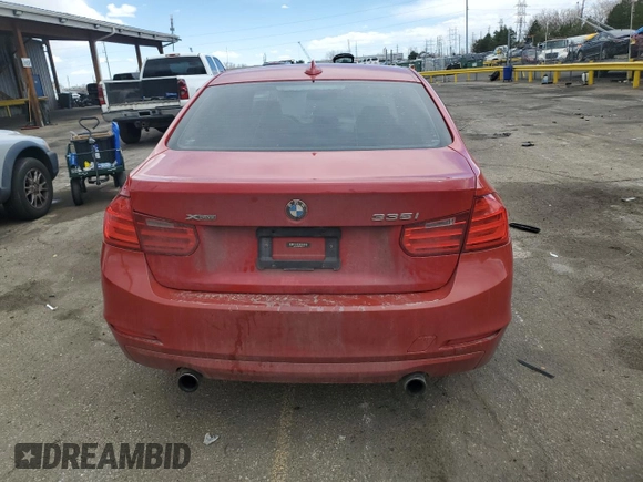 2013 BMW 3 Series 335i xDrive with VIN WBA3B9C5XDF587715, listed as a Copart auction lot 49008985 with 174,051 mi miles and Salvage Title. Bid and sale history available at carsss.com. Image 6.