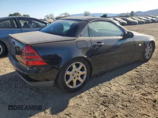 1999 Mercedes-Benz SLK-Class with VIN WDBKK47F2XF102913, listed as a Copart auction lot 76196644 with 112,119 mi miles and Clean Title. Bid and sale history available at carsss.com. Image 3.
