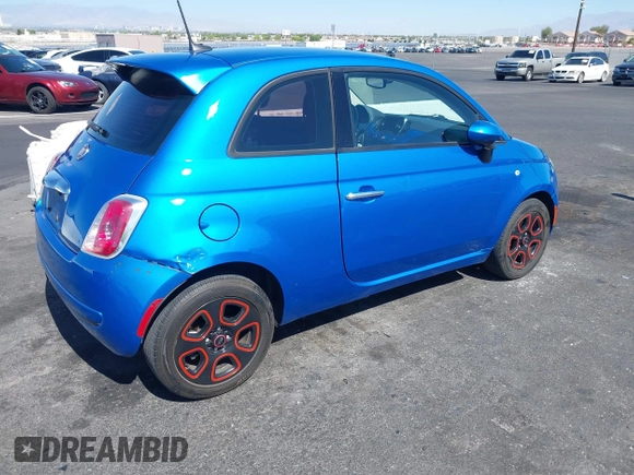 2016 FIAT 500 Pop z VIN 3C3CFFAR0GT161347, wystawiony jako IAAI lot #42497982 z przebiegiem 64 888 mil mil oraz . Historia ofert i sprzedaży dostępna na DreamBid. Obrazek 4.