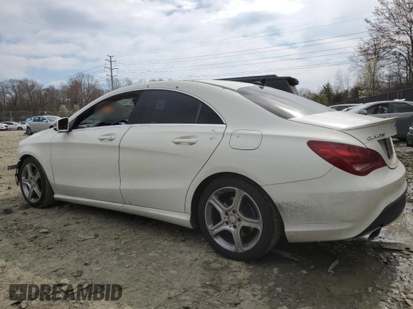 2014 Mercedes-Benz CLA 250 with VIN WDDSJ4EB7EN158567, listed as a Copart auction lot 50833905 with 95,229 mi miles and Salvage title. Bid and sale history available at DreamBid. Image 2.