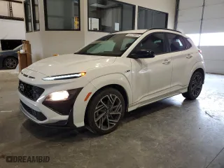 2022 Hyundai Kona N Line with VIN KM8K33A30NU773959, listed as a Copart auction lot 45729325 with 60,232 mi miles and Salvage Title. Bid and sale history available at carsss.com. Image 1.