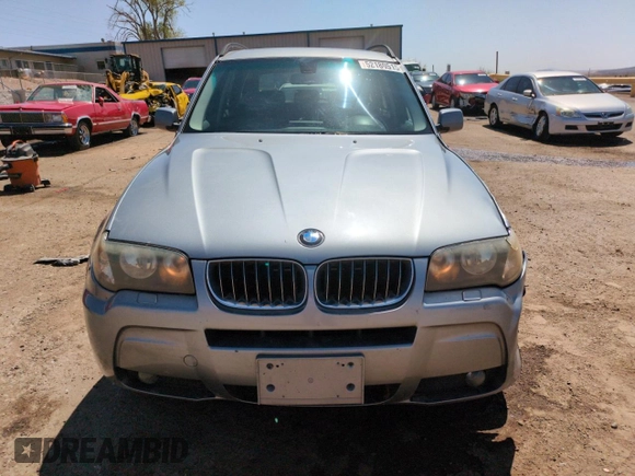 2006 BMW X3 3.0i with VIN WBXPA93466WG80206, listed as a Copart auction lot 52180515 with 120,626 mi miles and Salvage Title. Bid and sale history available at DreamBid. Image 5.