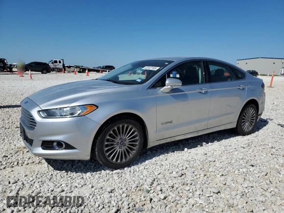 2013 Ford Fusion Titanium Hybrid with VIN 3FA6P0RUXDR375739, listed as a Copart auction lot 52332165 with 162,524 mi miles and Salvage Title. Bid and sale history available at DreamBid. Image 1.
