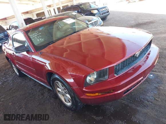 2008 Ford Mustang Deluxe with VIN 1ZVHT80N785179881, listed as a IAAI auction lot 42058845 with 154,385 mi miles. Bid and sale history available at carsss.com. Image 1.