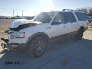 2015 Ford Expedition EL XLT with VIN 1FMJK1HT1FEF16636, listed as a Copart auction lot 87453664 with 223,639 mi miles and Salvage Title. Bid and sale history available at carsss.com. Image 1.