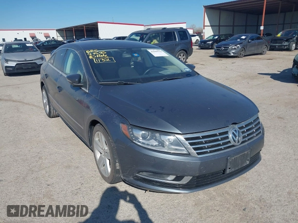 2013 Volkswagen CC Sport with VIN WVWBN7AN0DE551132, listed as a IAAI auction lot 41849514 with 144,557 mi miles. Bid and sale history available at carsss.com. Image 1.