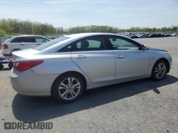 2013 Hyundai Sonata Limited with VIN 5NPEC4AC6DH797229, listed as a Copart auction lot 53649925 with 171,550 mi miles and Salvage Title. Bid and sale history available at DreamBid. Image 3.