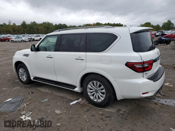 2023 Nissan Armada SV with VIN JN8AY2AD6P9690146, listed as a Copart auction lot 73683214 with Not provided miles and Salvage title. Bid and sale history available at DreamBid. Image 2.