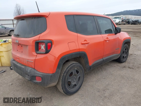 2018 Jeep Renegade Upland with VIN ZACCJBAB9JPJ56911, listed as a IAAI auction lot 41420839 with 48,633 mi miles and . Bid and sale history available at DreamBid. Image 4.