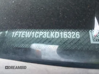 2020 Ford F-150 XL с VIN 1FTEW1CP3LKD16326, выставлен на аукционе IAAI как лот 42343205 с пробегом 88 684 миль миль и . История ставок и продаж доступна на DreamBid. Изображение 9.