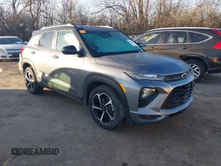 2021 Chevrolet TrailBlazer RS with VIN KL79MTSL5MB064109, listed as a IAAI auction lot 41745449 with 66,974 mi miles. Bid and sale history available at carsss.com. Image 1.