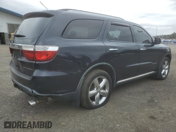 2011 Dodge Durango Citadel with VIN 1D4SE5GTXBC595273, listed as a Copart auction lot 54205335 with 164,073 mi miles and Clean title. Bid and sale history available at DreamBid. Image 3.