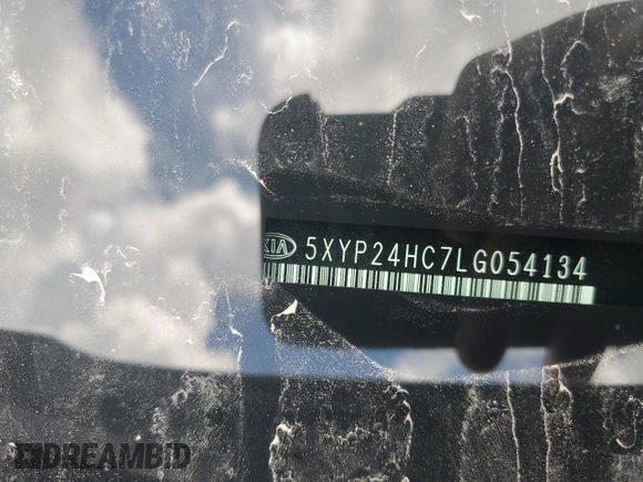 2020 Kia Telluride LX with VIN 5XYP24HC7LG054134, listed as a Copart auction lot 61423155 with 49,420 mi miles and Salvage title. Bid and sale history available at DreamBid. Image 12.