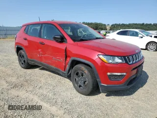 2018 Jeep Compass Sport with VIN 3C4NJCAB8JT420484, listed as a Copart auction lot 59335635 with 64,352 mi miles and Salvage title. Bid and sale history available at DreamBid. Image 4.