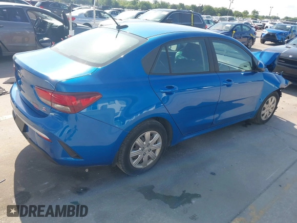 2021 Kia Rio S with VIN 3KPA24AD5ME392302, listed as a IAAI auction lot 41925903 with 14,226 mi miles and . Bid and sale history available at DreamBid. Image 4.