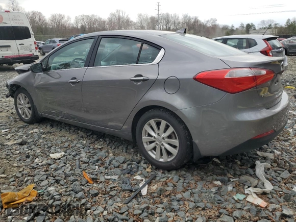 2014 Kia Forte EX with VIN KNAFX4A87E5199900, listed as a Copart auction lot 50090555 with 110,919 mi miles and Salvage Title. Bid and sale history available at carsss.com. Image 2.