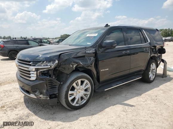 2021 Chevrolet Tahoe High Country with VIN 1GNSCTKT9MR401919, listed as a Copart auction lot 66669384 with 65,937 mi miles and Salvage Title. Bid and sale history available at carsss.com. Image 1.