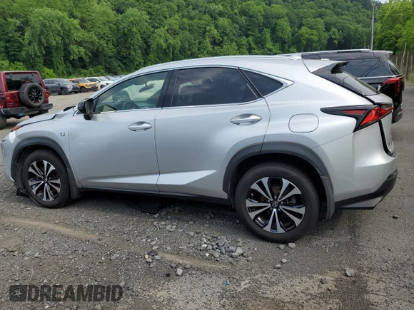 2019 Lexus NX 300 with VIN JTJBARBZ3K2189396, listed as a Copart auction lot 60099615 with 36,331 mi miles and Salvage title. Bid and sale history available at DreamBid. Image 2.